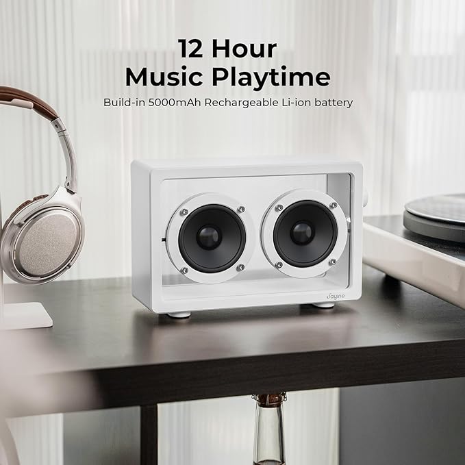 Cassette Portable Bluetooth Speaker, 16W Minimalist Speakers Bluetooth Wireless - Image 4