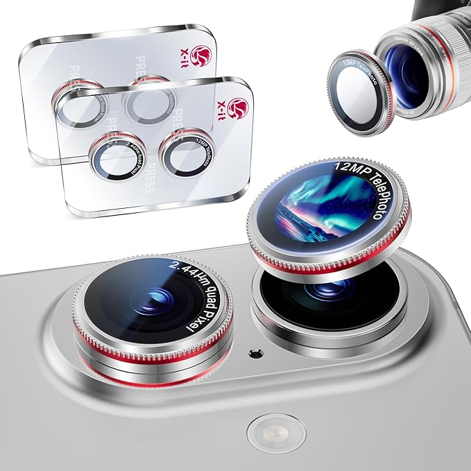 X-it 2 Pack Camera Lens Protector, Shatterproof Anti-Scratch Ultra HD by X-it