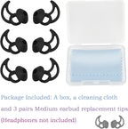 Medium Replacement Earbud Tips Silicone Ear Tips Compatible - Image 3