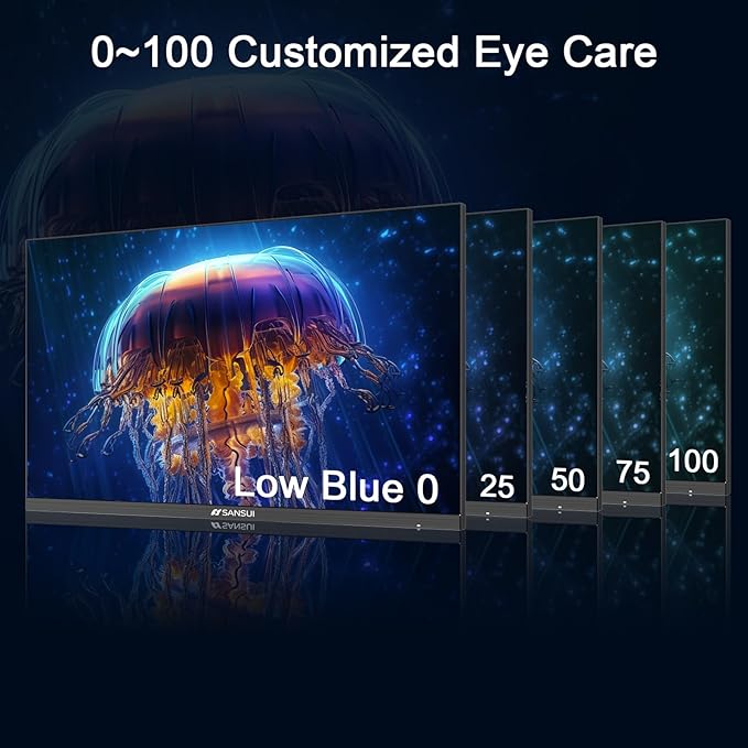 SANSUI 27 Inch Computer Monitor 120Hz, FHD 1080P Monitor, HDMI DP Ports FreeSync - Image 5