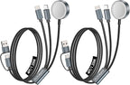 2Pack 4FT Upgraded 3 in 2 Multi Charging Cable by Autallgee
