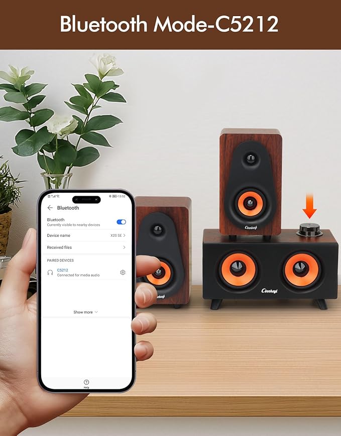 2.1 Computer Speakers with Subwoofer, Stereo Mid-High Dual Speakers, Volume - Image 6