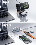 Qi2 Certified 3 in 1 Travel Charger MagSafe Compatible, Upgraded Foldable - Image 8