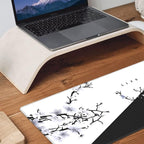 Japanese Life Death Keyboard Mat, Japanese Sakura Pagoda Sun Mouse Pad - Image 8