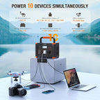 500W Portable Power Station, GRECELL Solar Generator 519Wh Lithium Battery - Image 2