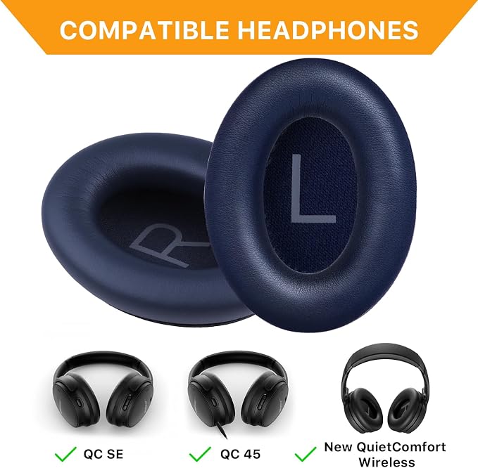 Replacement Ear Pads for Bose QuietComfort 45/QuietComfort SE/New QuietComfort - Image 3