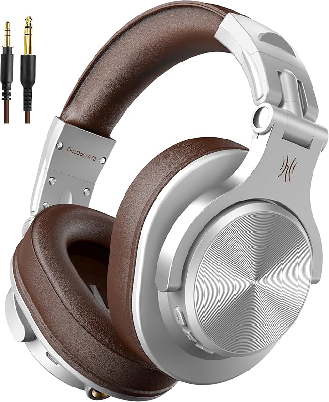 OneOdio A70 Bluetooth Over Ear Headphones, Wireless Headphones w/ 72H Playtime by OneOdio