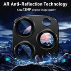 UniqueMe for iPhone 13 Pro/iPhone 13 Pro Max Camera Lens Protector, Metal Ring - Image 3