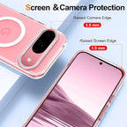 Magnetic for Google Pixel 9/Pixel 9 Pro Case, Shockproof Slim Translucent Matte - Image 3