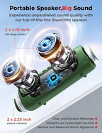 Bluetooth Speaker, 20W HD Sound, Portable Wireless, IPX5 Waterproof, - Image 2