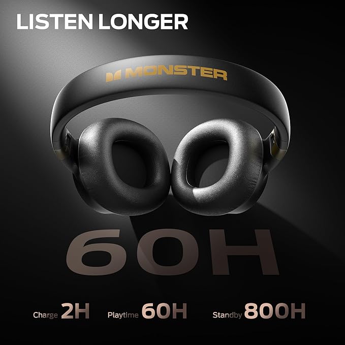 Monster Persona SE ANC Active Noise Cancelling Headphones, Over Ear Bluetooth - Image 4