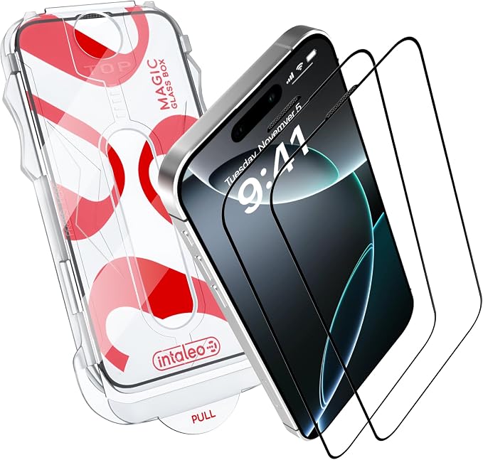 Screen Protector for iPhone 16 Pro Max – MagicBox Tempered Glass Screen by Intaleo