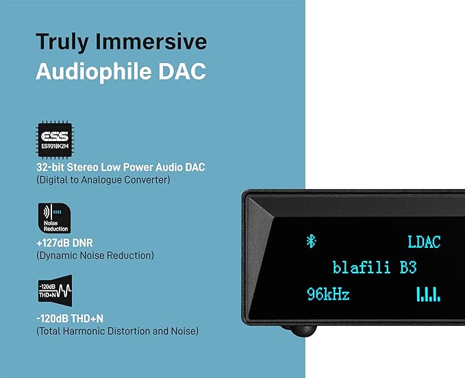 B3 Professional XLR Bluetooth v5.1 Music Receiver, LDAC & aptX HD Streamer - Image 5