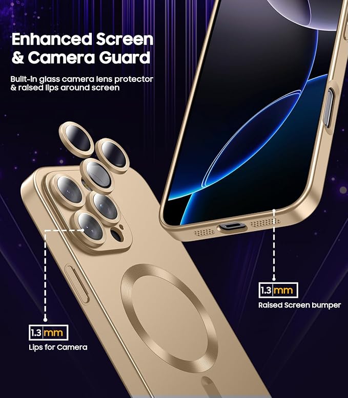 Magnetic for iPhone 16 Pro Max Case Slim Soft Silicone Bumper Shockproof - Image 4