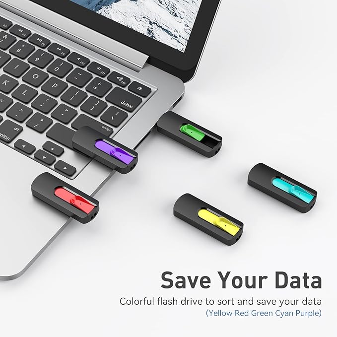 Aiibe 32GB Flash Drive 10 Pack 32GB USB Flash Drives Thumb Drive USB 2.0 Memory - Image 2