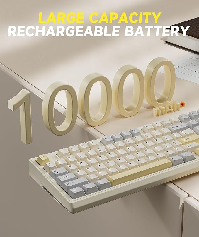 KI99 Pro 96% Wireless Mechanical Gaming Keyboard, Creamy Keyboard - Image 6