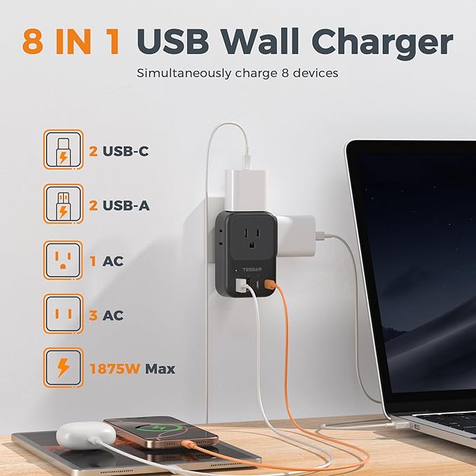 TESSAN USB C Charger Block 20W PD, Fast Charging Adapter - Image 4