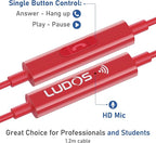 LUDOS OMNITONE Wired Earbuds in-Ear Headphones, 5 Years Warranty, Earphones - Image 3