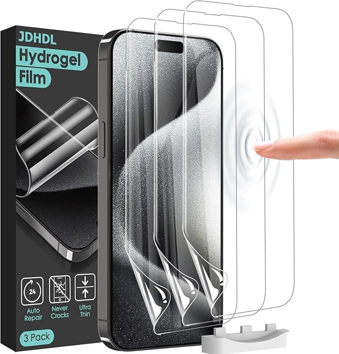 [3 Pack Soft Hydrogel Film Screen Protector by JDHDL