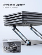 Lamicall Adjustable Laptop Stand, Portable Laptop Riser, Aluminum Laptop Stand - Image 5