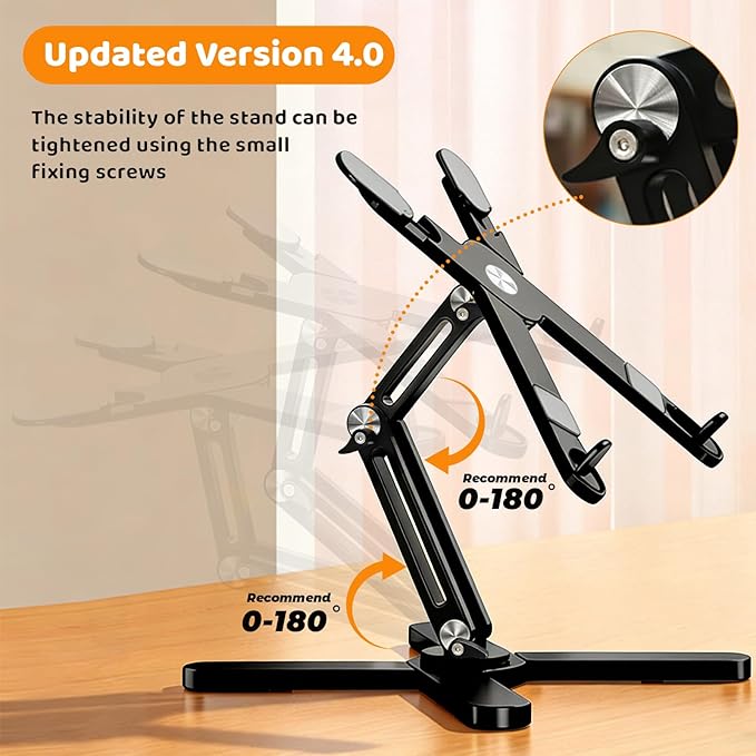 Moallia N86 360 Rotating Laptop Stand, Adjustable Height & Angle, Ergonomic - Image 2