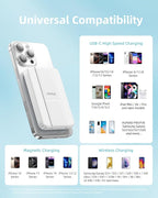 Magnetic 3-in-1 Portable Charger: 10000mAh Wireless Power Bank - Image 6