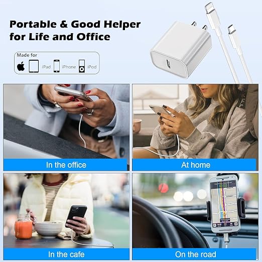 2Pack iPhone Fast Charger, Type C Charger Fast Charging Power Delivery Fast - Image 7