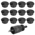 1-1/2" Black Desk Grommet with Bi-Metal Hole Saw, JTemgle Plastic Cable Hole by JTemgle