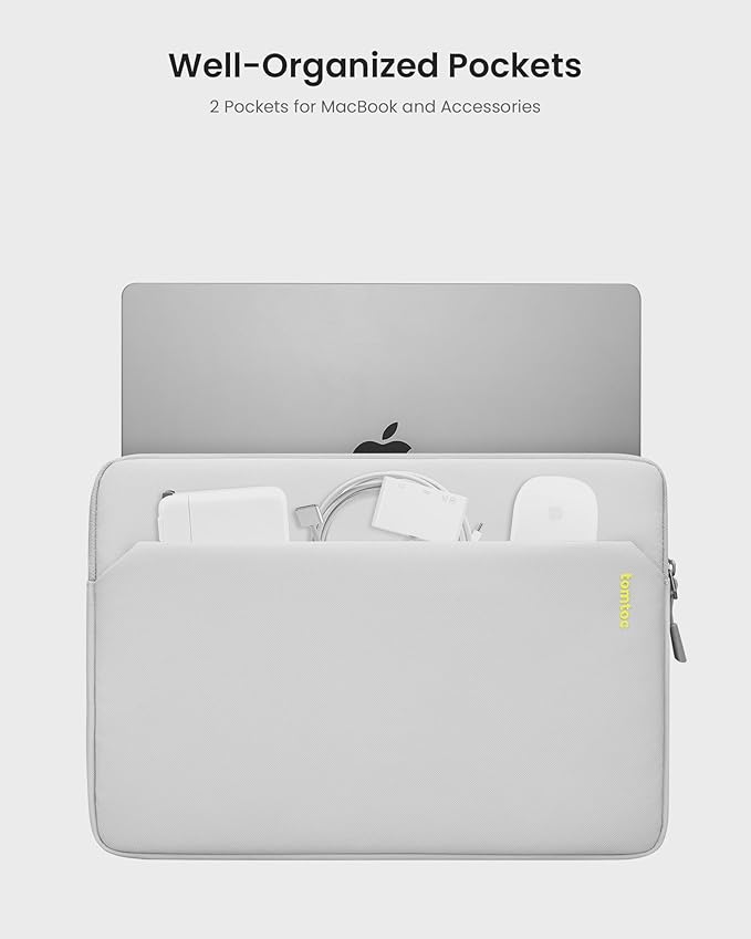 tomtoc Slim Laptop Sleeve for 16-inch MacBook Pro M4/M3/M2/M1 Pro/Max 2024-2019 - Image 2