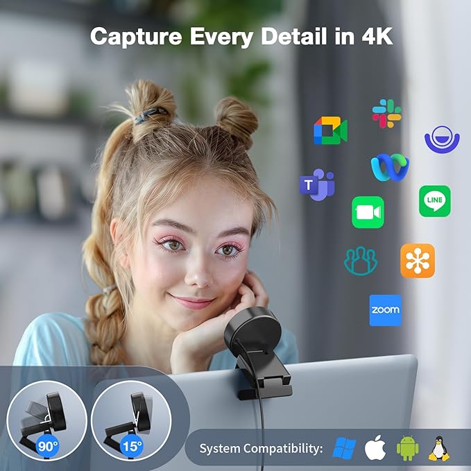 EMEET C950 4K Webcam for PC - Image 9
