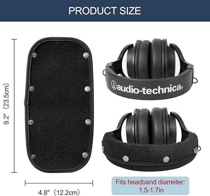 GEVO Protective Headband Cover for Audio Technica ATH M50, M40X M Series - Image 5