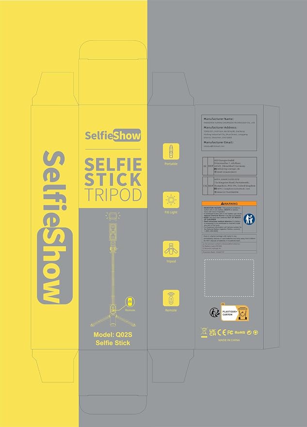 Portable 41 Inch Selfie Stick Phone Tripod - Image 9