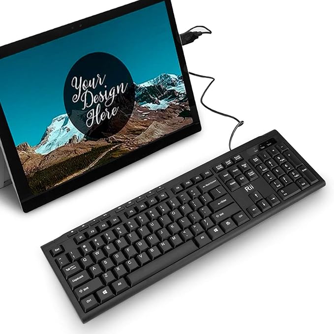 Rii RK907 Ultra-Slim Compact USB Wired Keyboard - Image 2