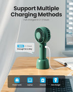 Gaiatop Mini Portable Fan, Cute Design, Rechargeable Battery, Handheld and - Image 6