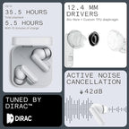 CMF Buds 2a Wireless Earbuds 2025 New Active Noise Cancelling 42dB Hybrid ANC - Image 5