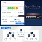 STEAMEMO 5 Port PoE+ Switch | Easy Smart Managed Ethernet Switch | Support VLAN - Image 5