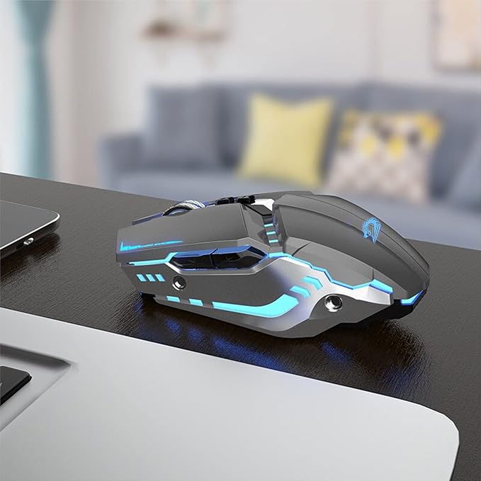 TENMOS T12 Wireless Gaming Mouse Rechargeable, 2.4G Silent Optical Wireless - Image 7