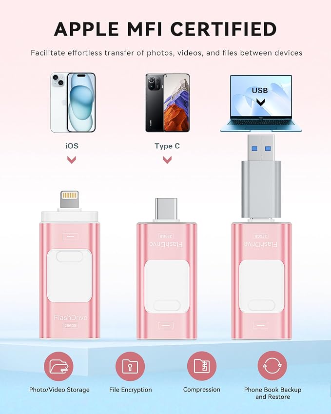 Apple MFi Certified 256GB Flash Drive - Image 2