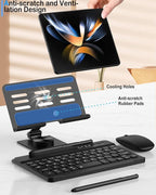 for Samsung Galaxy Z Fold 7 6 5 4 All Fold Smartphones Bluetooth Keyboard and - Image 5