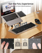 ProtoArc Foldable Bluetooth Keyboard, XK01 Full-Size Portable Wireless Keyboard - Image 3