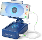 JTEMAN Cell Phone Stand with Bluetooth Speaker and Charging Function, Birthday by jteman