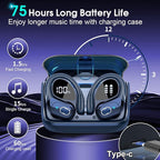 Wireless Earbuds 75hrs Bluetooth 5.4 Headphone Sport, 2026 Bluetooth Earbuds - Image 2