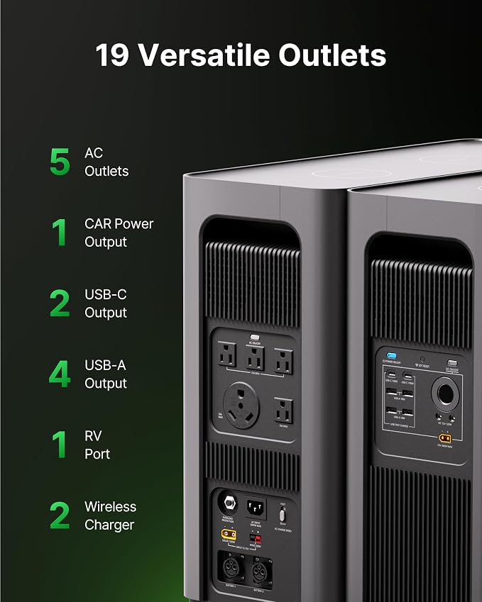 Autel 3072Wh Portable Power Station, Automotive-Grade LiFePO₄ Power Station - Image 7