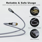 20Gbps USB C 3.2 Extension Cable, USBC 3.2 Gen2 Type-c Male to Female Extender - Image 5