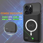 Battery Case for iPhone 15 Pro Max, Full Encircle 12000mAh Capacity - Image 4