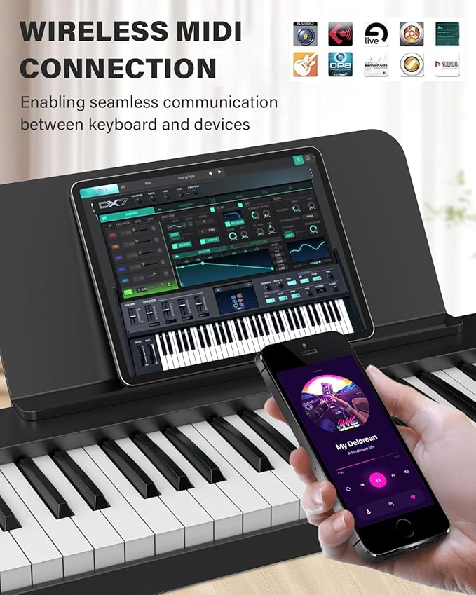 AiJoy 88-Key Piano Keyboard ASP-10F Electric Portable Folding Piano - Image 4