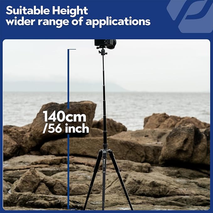 Fotopro Mini Tripod with Ball Head Phone Mount Detachable Selfie Stick Folded - Image 3