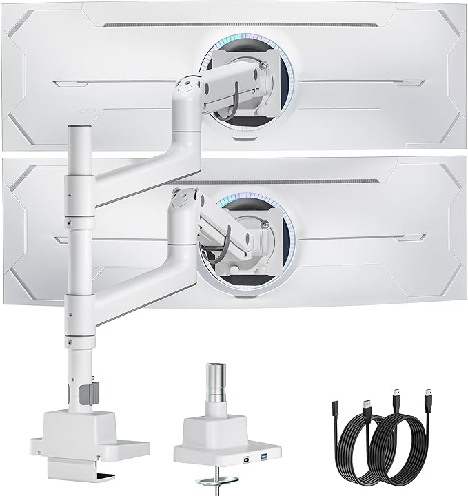 monTEK 17-57 Inch Dual Ultrawide Monitor Arm by monTEK
