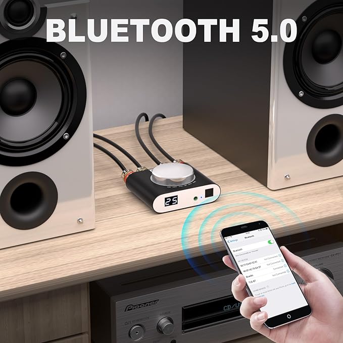 Facmogu M6 200W Mini Bluetooth 5.0 Audio Power Amplifier, 100Wx2 Dual Channel - Image 5
