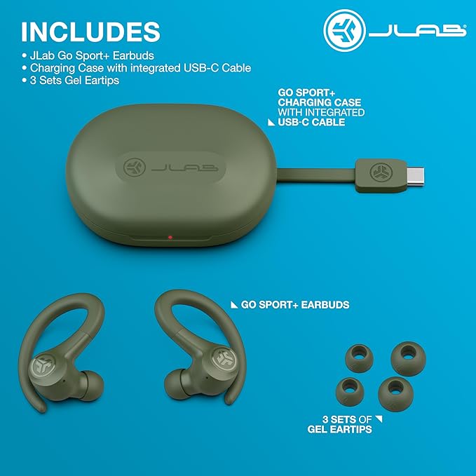 JLab, Go Sport+, True Wireless Workout Earbuds - Image 4